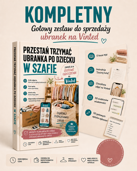KOMPLETNY — Gotowy zestaw do sprzedaży ubranek na Vinted